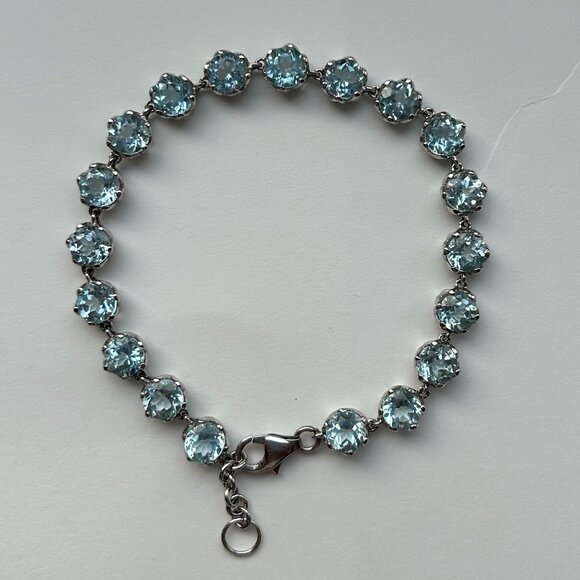 Blue Nile Sky Blue Topaz Bracelet in Sterling Silver - Picture 1 of 11